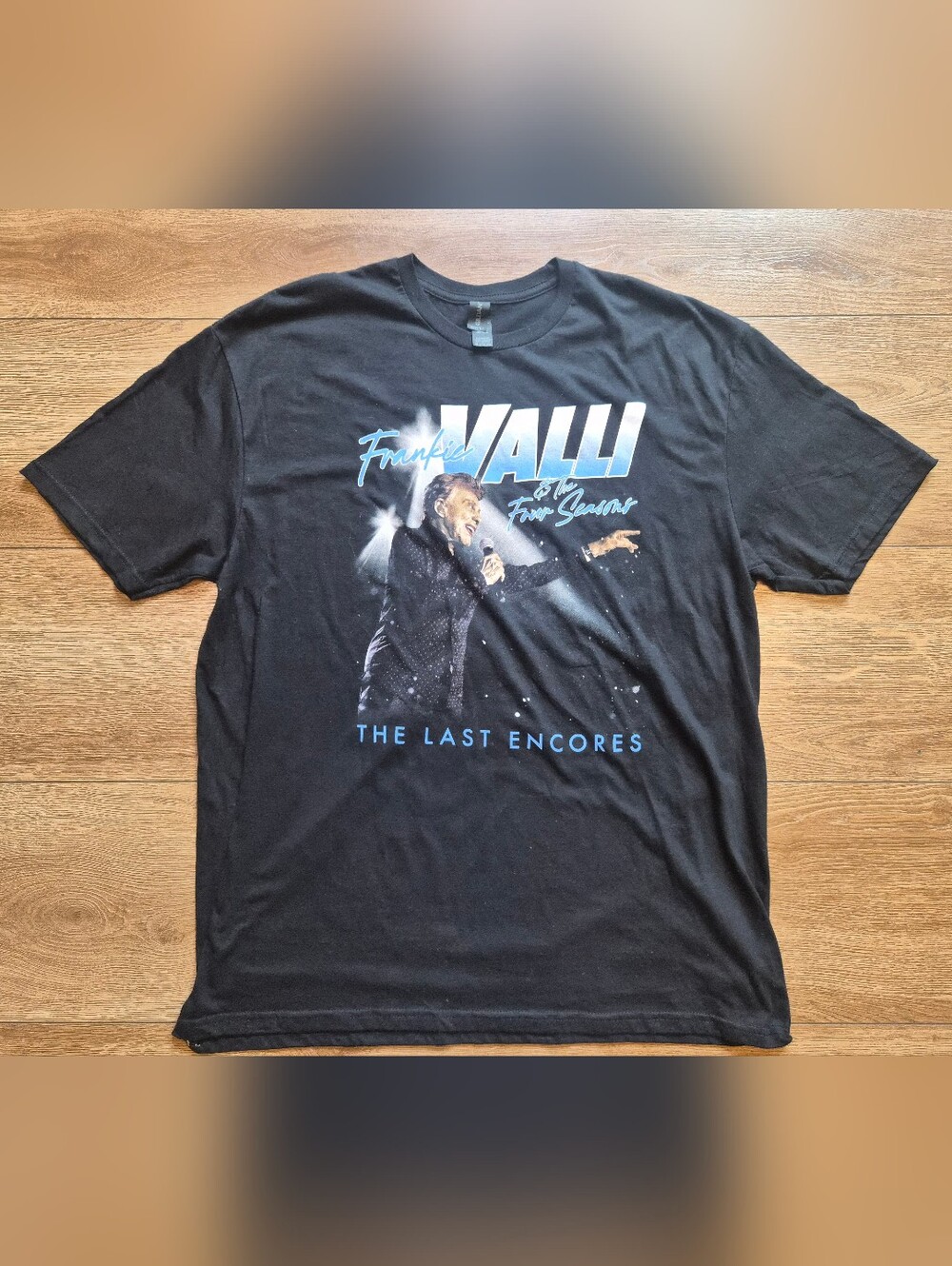Frankie Valli & The Four Seasons Tour Graphic Tee Shirt XL "The Last Encores"